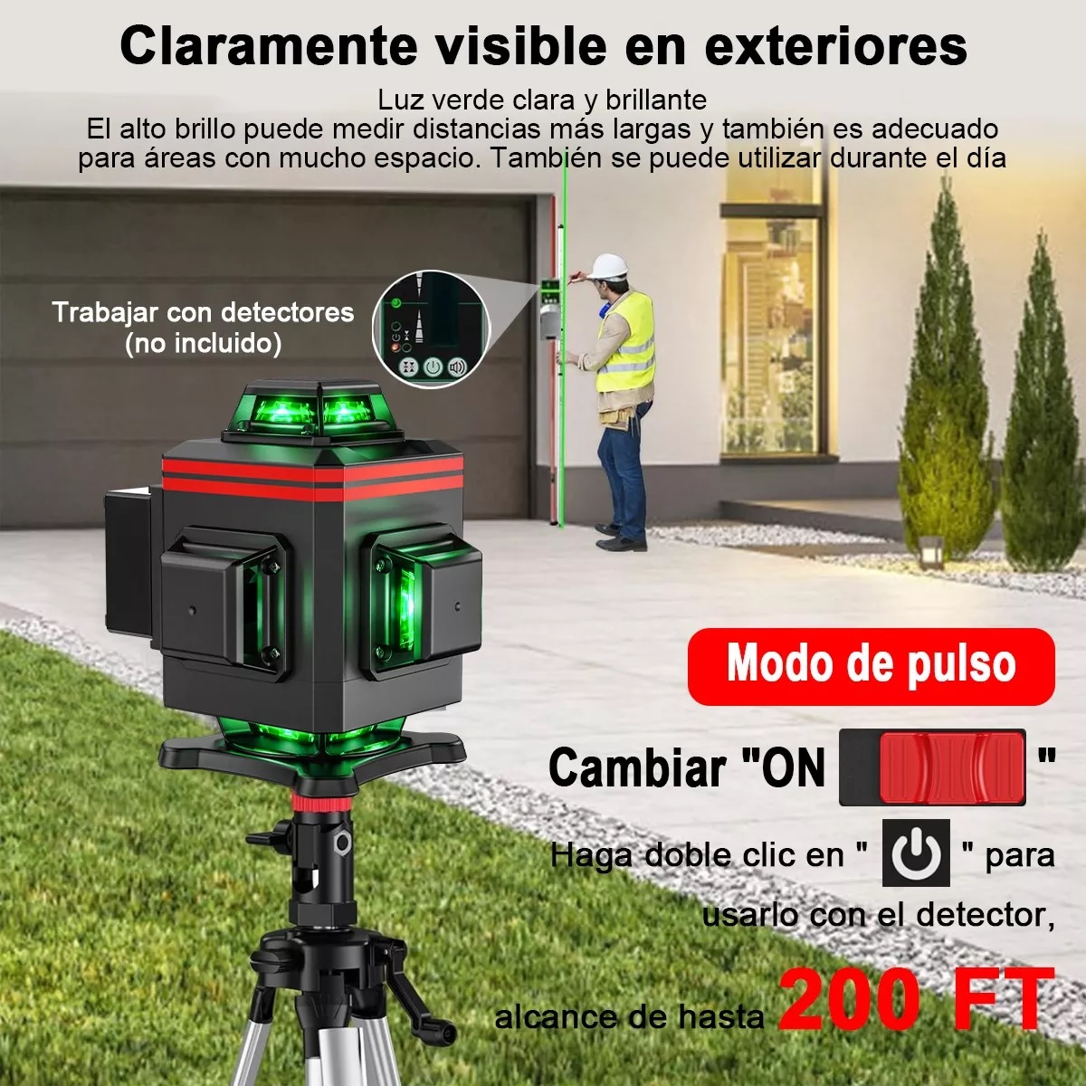 Niveles Laser 4d 3° Autonivelante Pantalla Digital 6 Líneas 