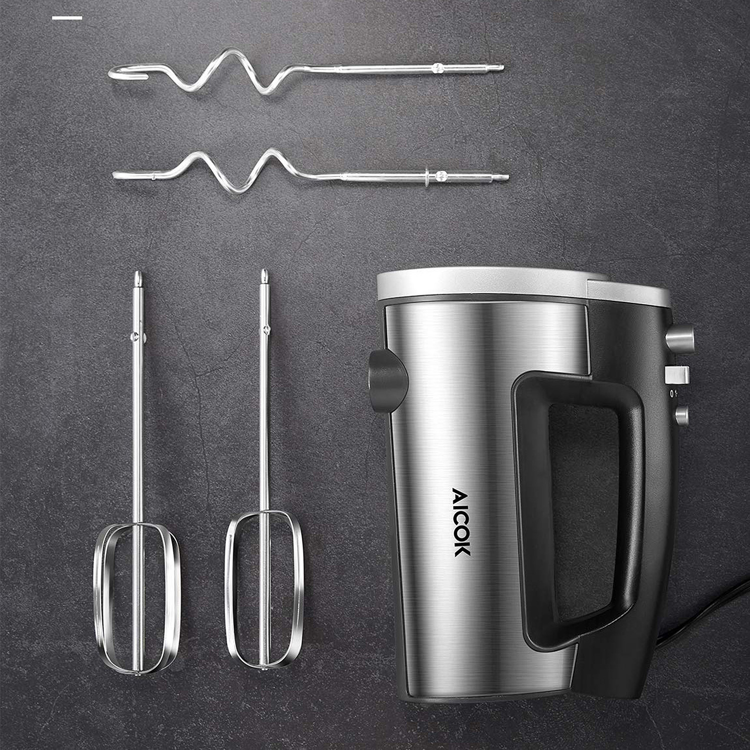 Batidora Manual Aicok 6 Velocidades Black HM833