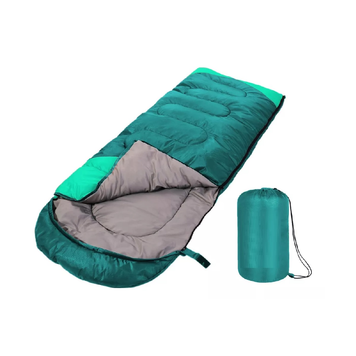 Saco De Dormir Para Acampar Para Adultos Verde Oscuro