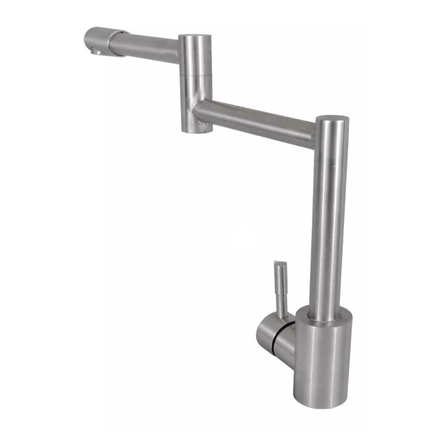 Llave Monomando Fregadero O Tarja Cocina Articulado Rubinett Acero Inoxidable 304 Satinado Super Lujo