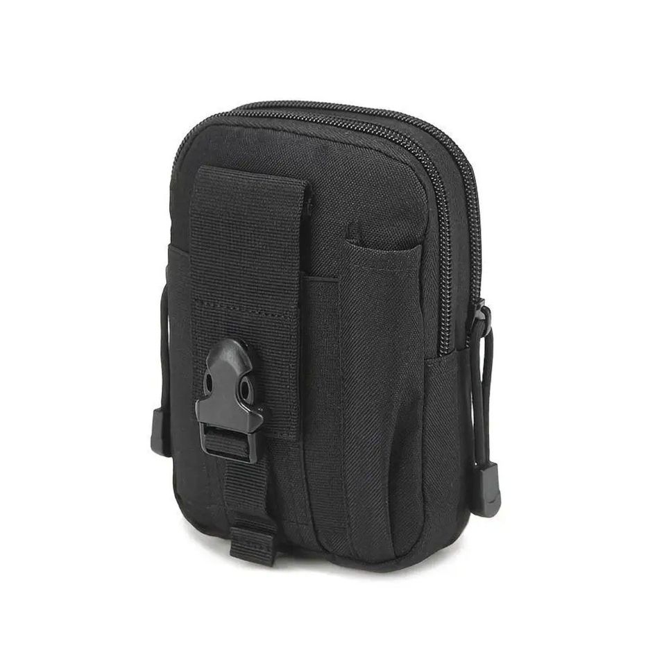 Mochila bolsa táctica militar negro deporte porta teléfono cartera impermeable multifunción moto