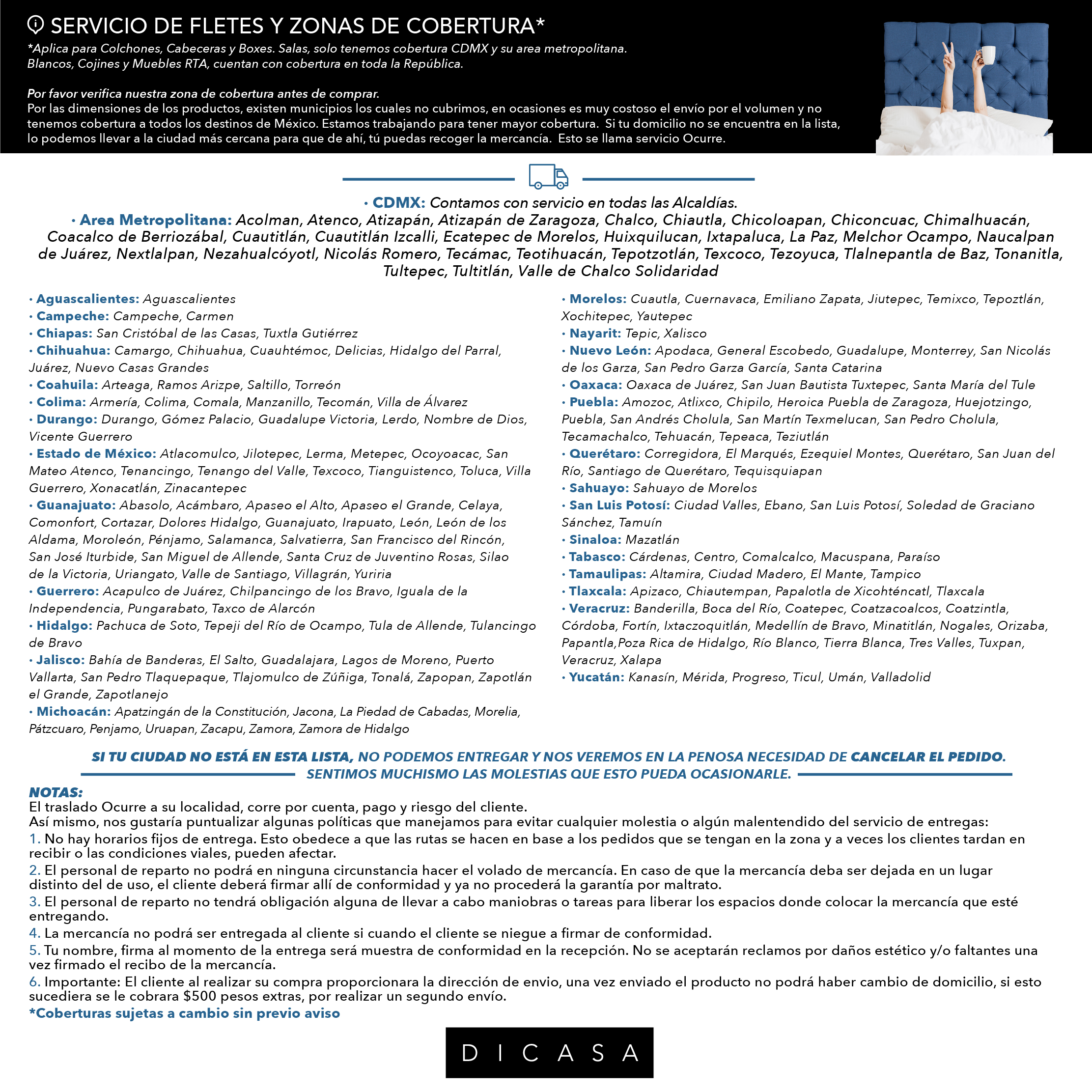 Cabecera Individual Dicasa Zefyr Lino Azul