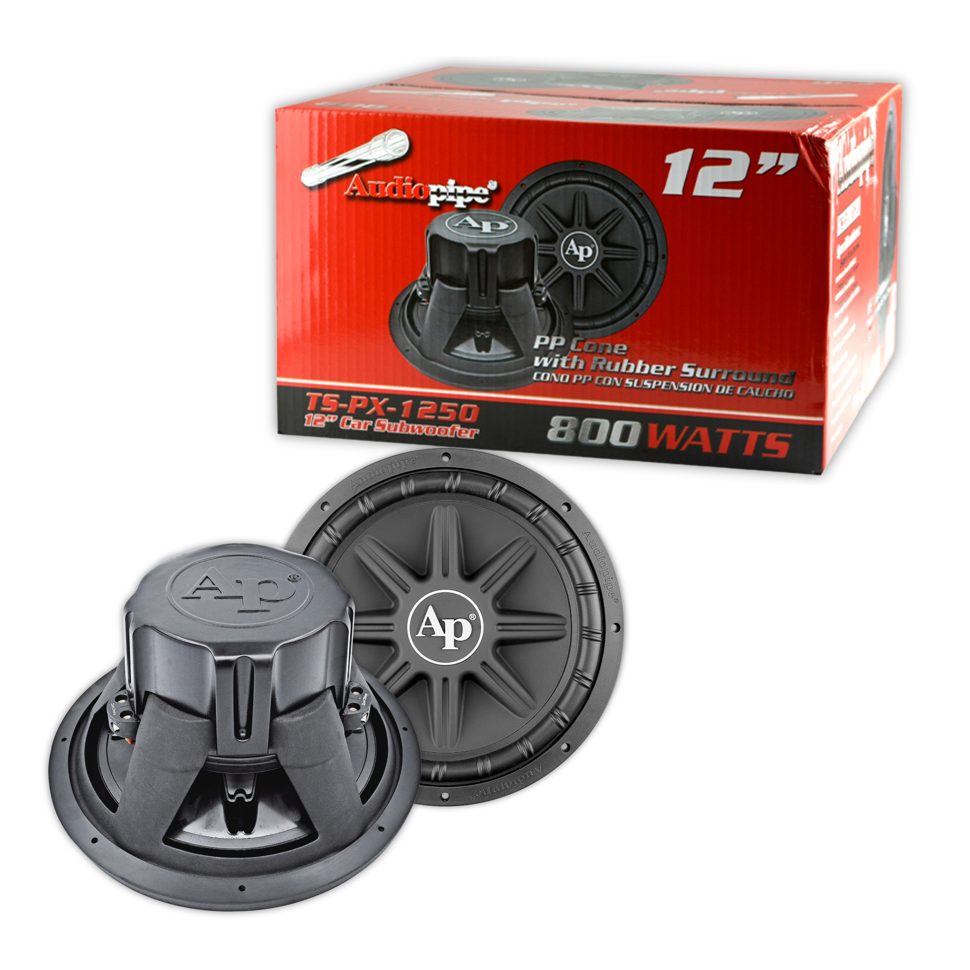 Subwoofer Auto Doble Bobina 12 Pulg 800w 4ohms TSPX1250 