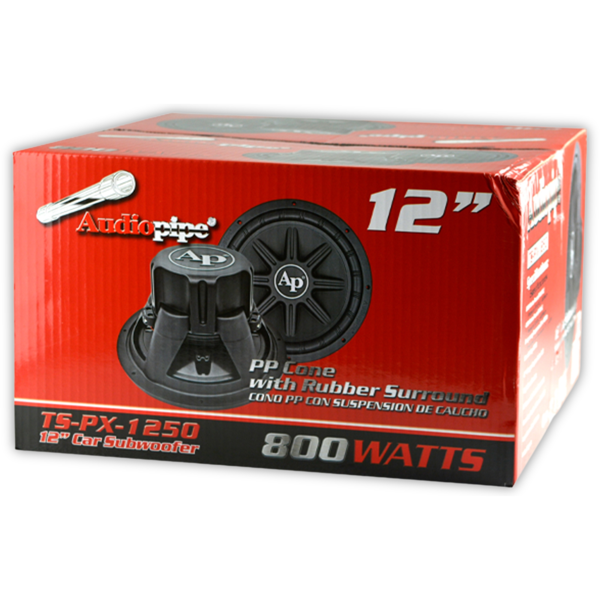 Subwoofer Auto Doble Bobina 12 Pulg 800w 4ohms TSPX1250 