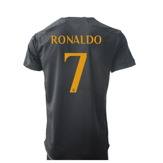 Jersey Cristiano Ronaldo Camisa Negra Increible! Jersey Real