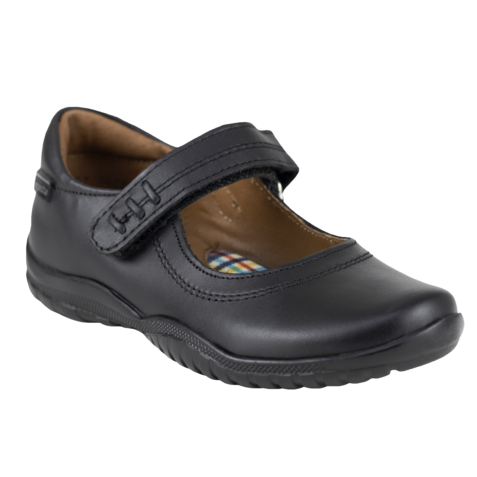 Zapato Escolar Para Niña Coqueta Confort 38700-a Piel Negro 