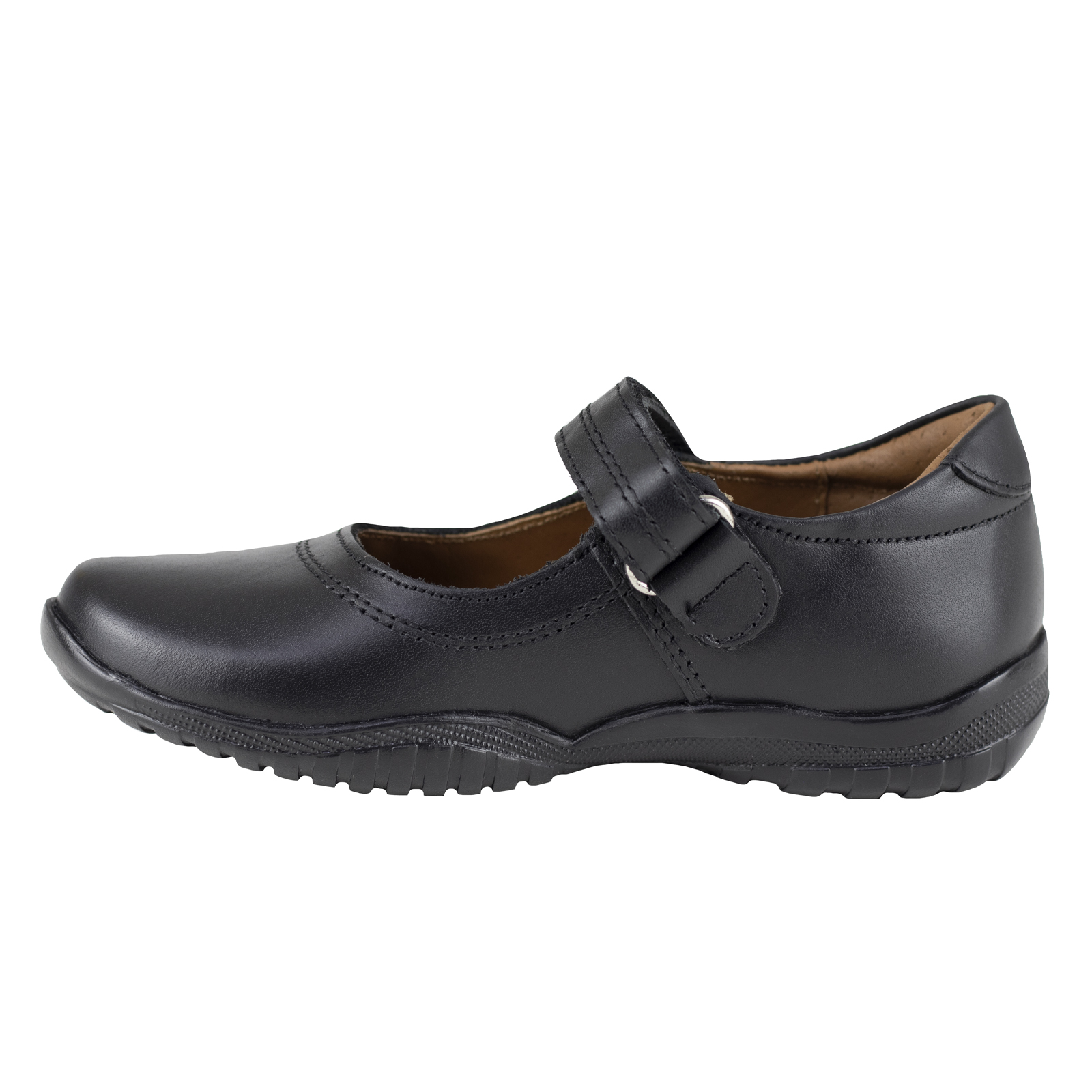 Zapato Escolar Para Niña Coqueta Confort 38700-a Piel Negro 