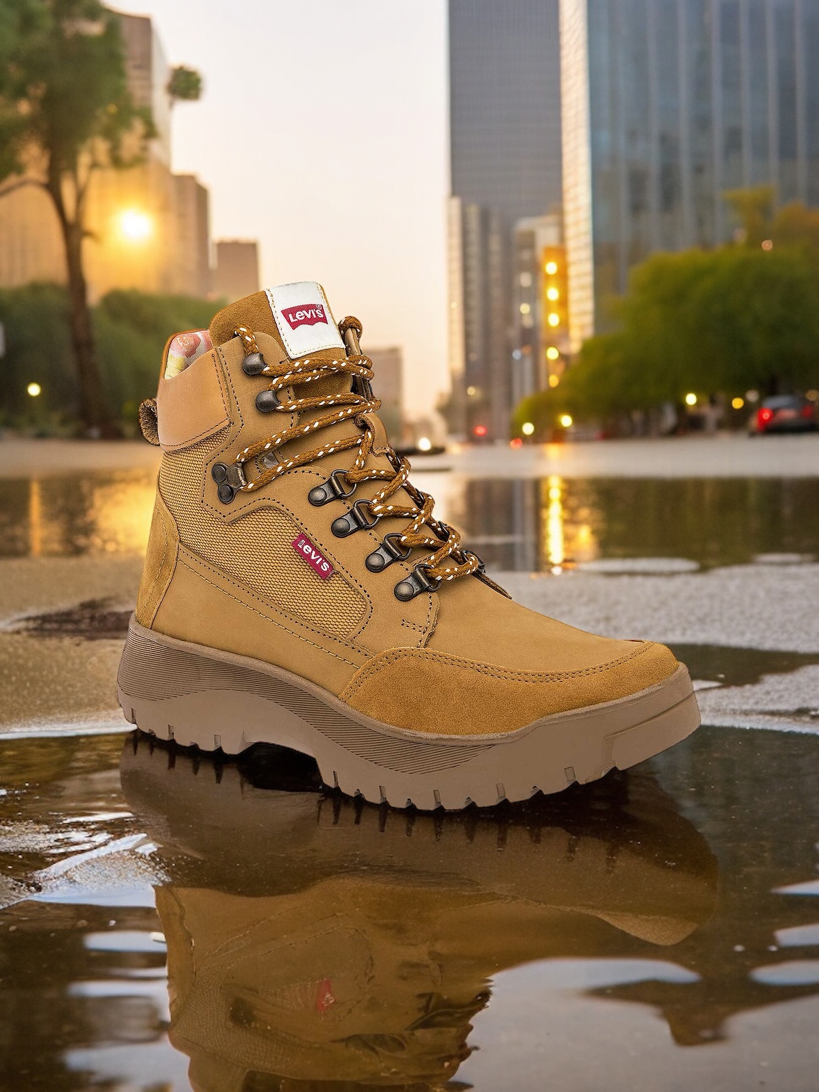 Botas color miel Modelo Nobuck Levi's para Mujer