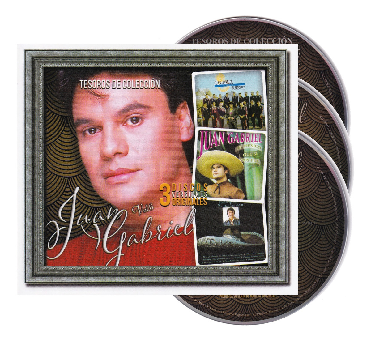 Juan Gabriel Tesoros De Coleccion Vol 6 Box 3 Discos Cd