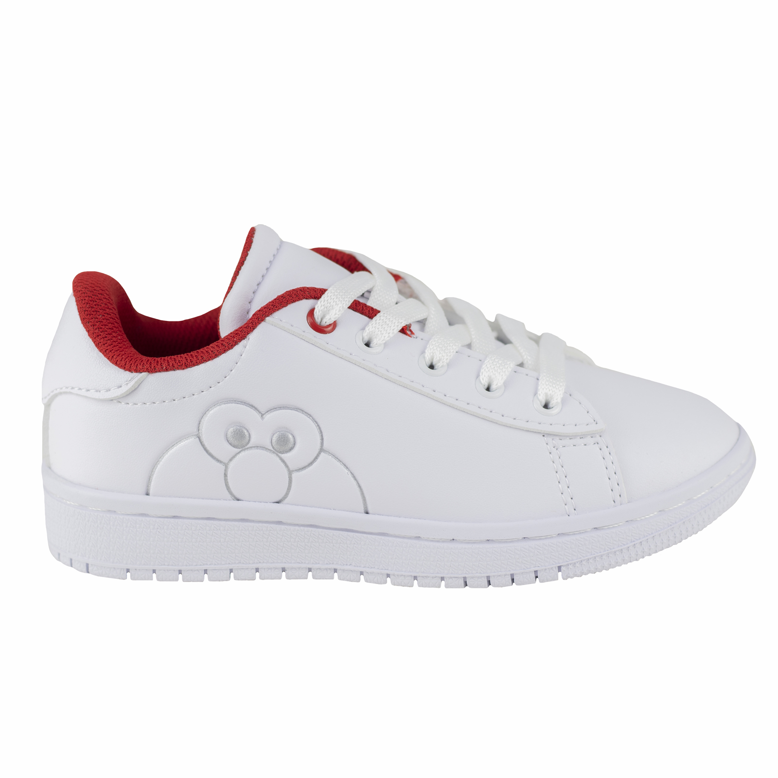 Tenis Blanco Rojo Escolar Para Niño Plaza Sesamo Karsten 41506-2a Choclo Urban