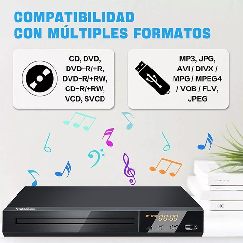 Reproductor De Dvd Para Tv Con Hdmi Hd 1080p