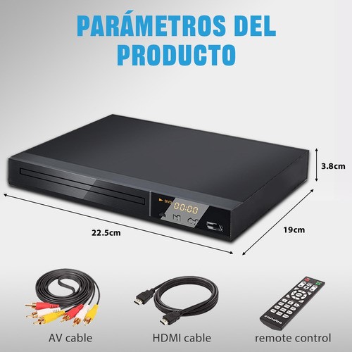Reproductor De Dvd Para Tv Con Hdmi Hd 1080p