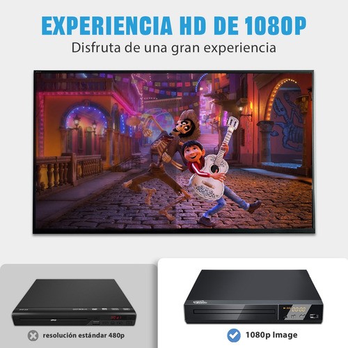 Reproductor De Dvd Para Tv Con Hdmi Hd 1080p