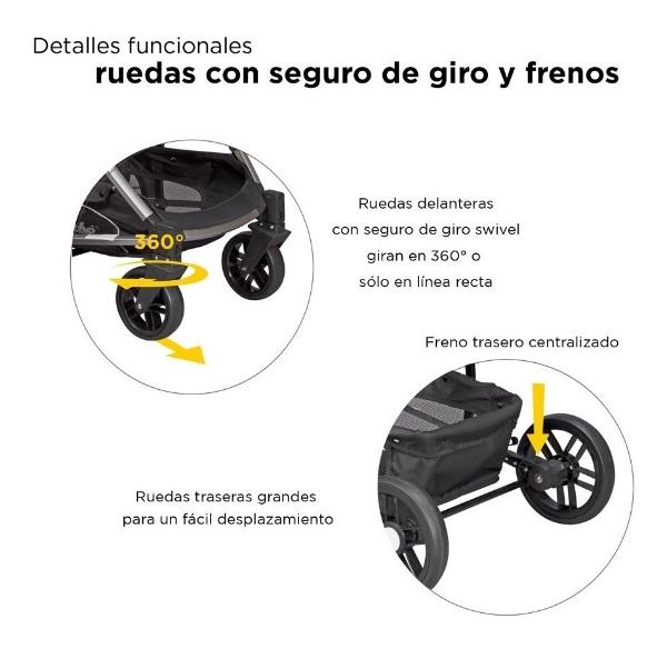 Carriola De Bebe Crown Portabebe Base De Carro Bambineto Rojo