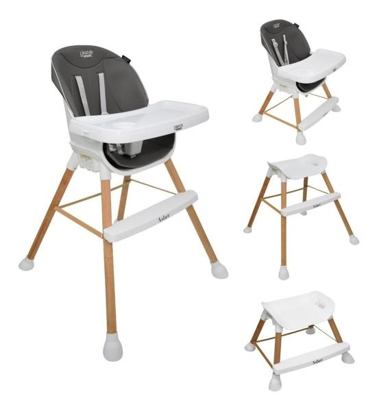 Silla Periquera Para Bebé Infanti Asher Convertible 5 En 1 Grey