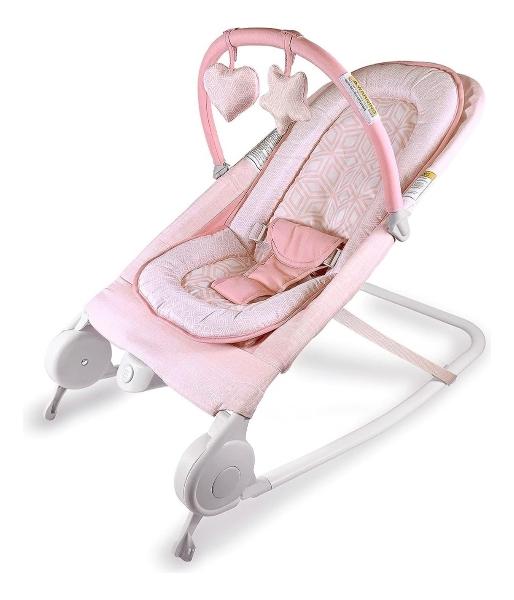 Silla Mecedora Para Bebé Con Vibración Summer Bouncer Duo Rosa