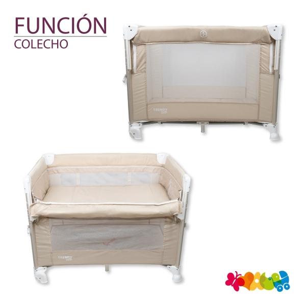 Cuna Corral Colecho Para Bebé Trendy Kids Kosleepy Plegable Beige