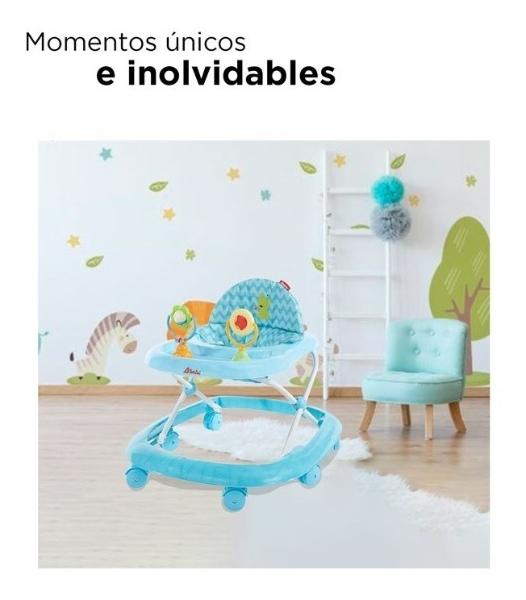 Andadera D Bebe Zoo Altura Ajustable Azul