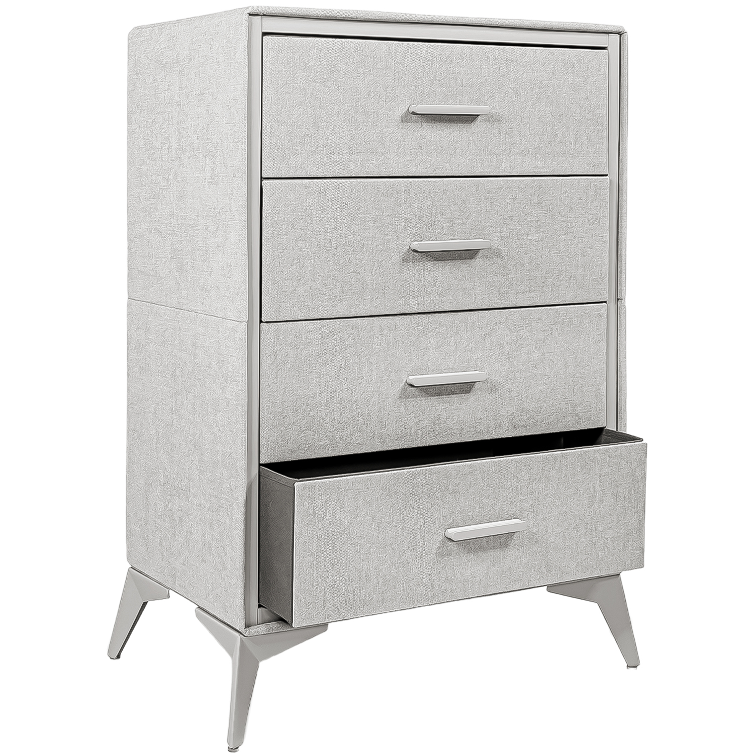 Buro Cajonera 4 Cajones Tela Tejido Comoda Recamara