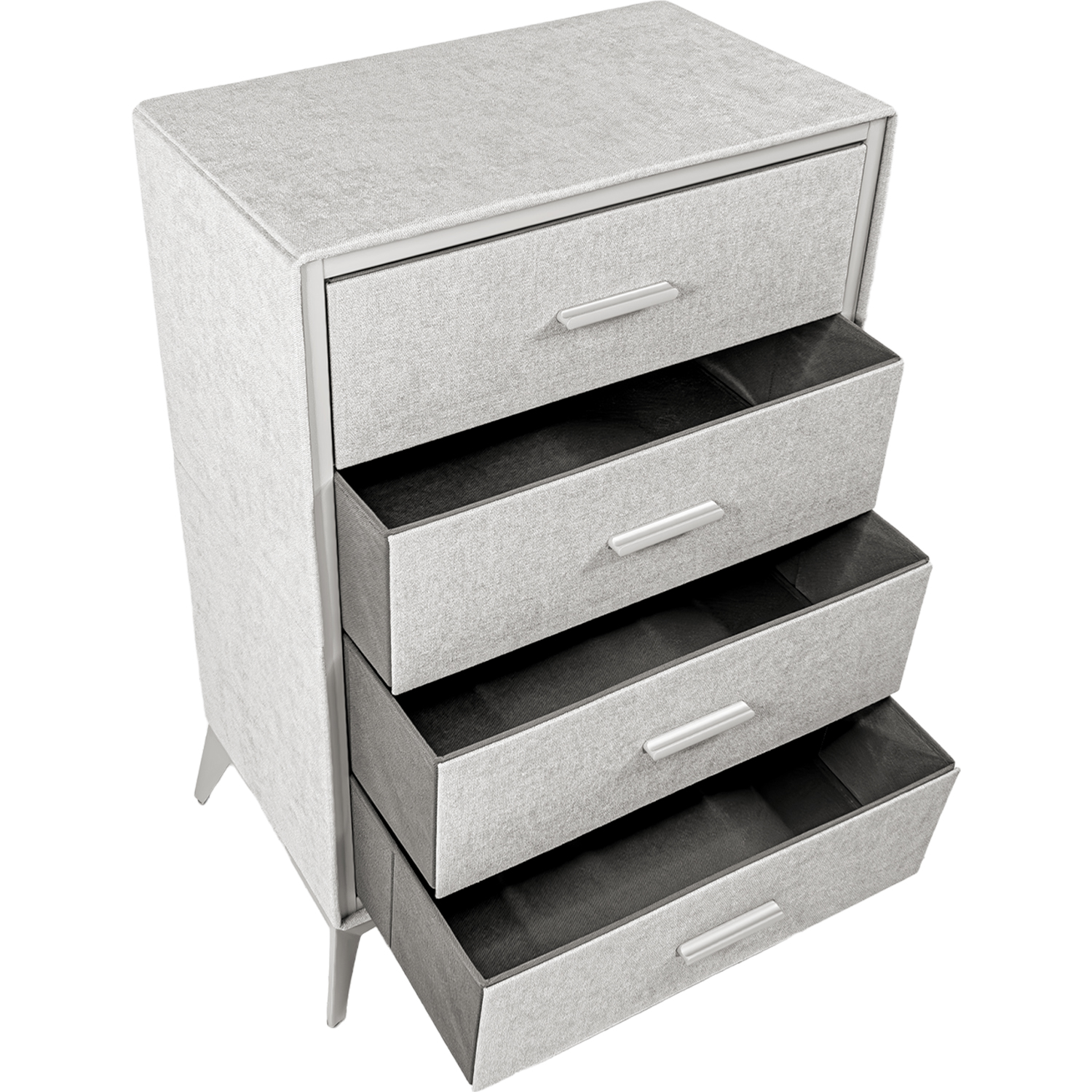 Buro Cajonera 4 Cajones Tela Tejido Comoda Recamara