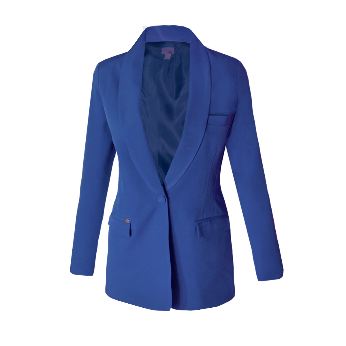 Blazer Mujer Saco Largo Con Forro Triple Bolsa