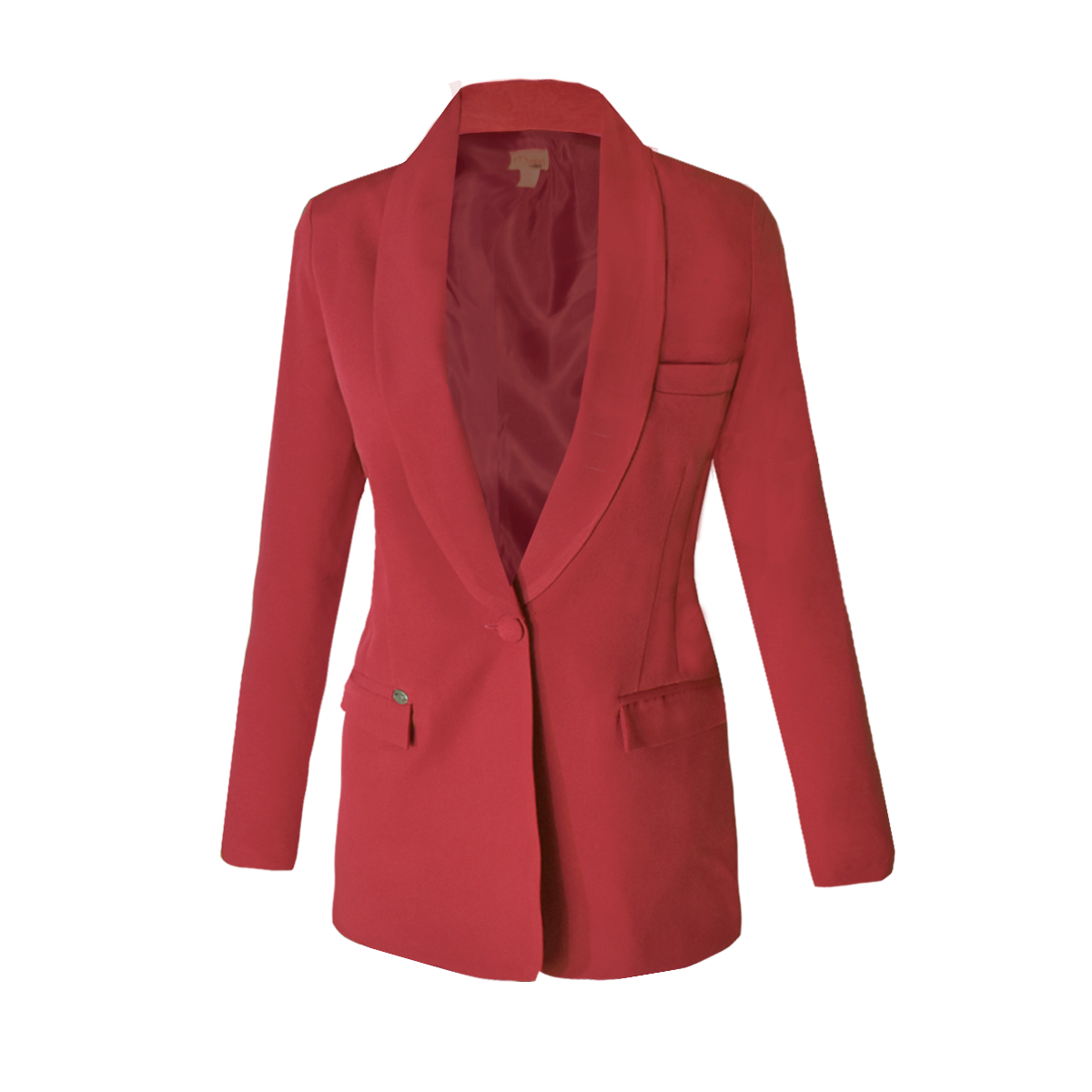 Blazer Mujer Saco Largo Con Forro Triple Bolsa