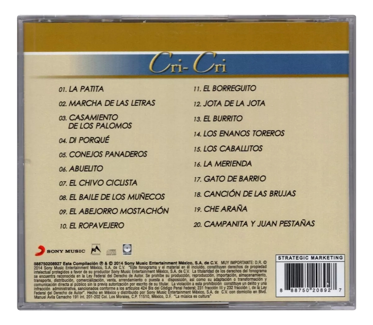 Cri - Cri Brillantes Disco Cd