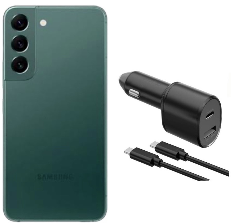 Samsung Galaxy S22 Plus color Verde 256GB Reacondicionado más Cargador para Auto 45W de regalo