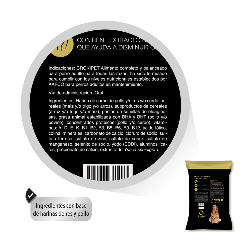Alimento Para Perro Crokipet 20 Kg