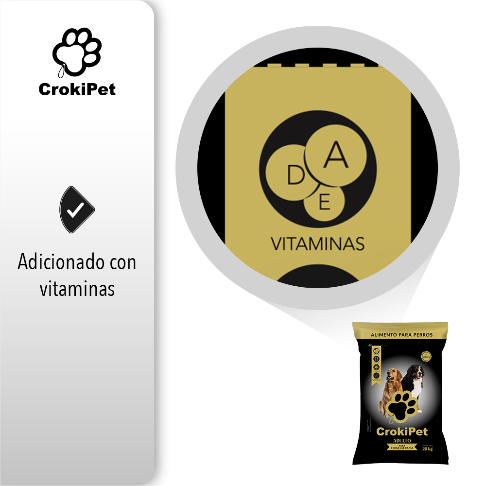 Alimento Para Perro Crokipet 20 Kg
