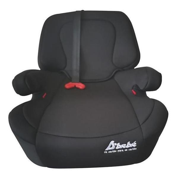 Autoasiento Booster D Bebe Safe Ride Plus Isofix 2 En 1 Negro