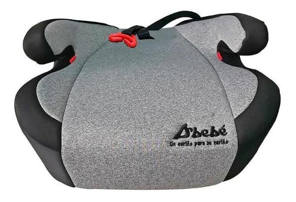 Autoasiento Booster D Bebe Safe Ride Plus Isofix 2 En 1 Negro-Gris