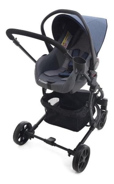 Carriola De Bebe Prinsel Prima Ts Portabebe/autoasiento Azul