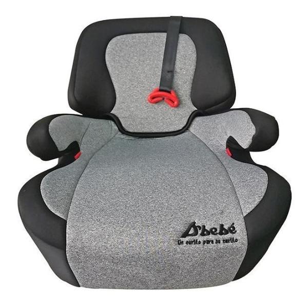 Autoasiento Booster D Bebe Safe Ride Plus Isofix 2 En 1 Negro-Gris