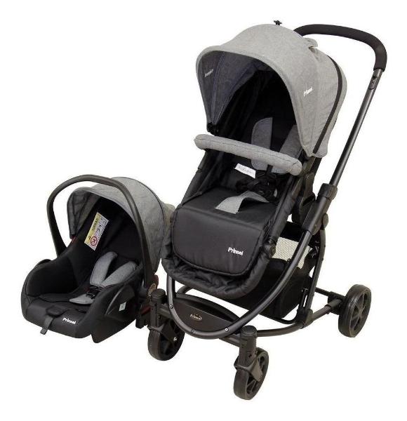 Carriola De Bebe Prinsel Prima Ts Portabebe/autoasiento Gris