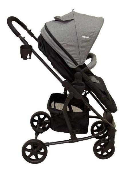 Carriola De Bebe Prinsel Prima Ts Portabebe/autoasiento Gris
