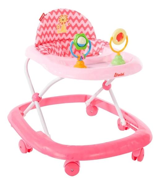 Andadera D Bebe Zoo Altura Ajustable Rosa