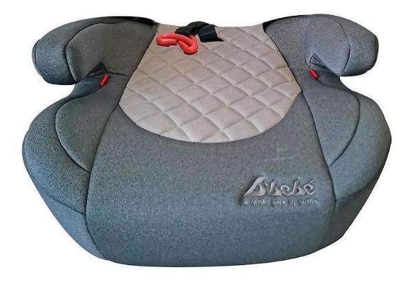 Autoasiento Booster D Bebe Safe Ride Plus Isofix 2 En 1 Gris