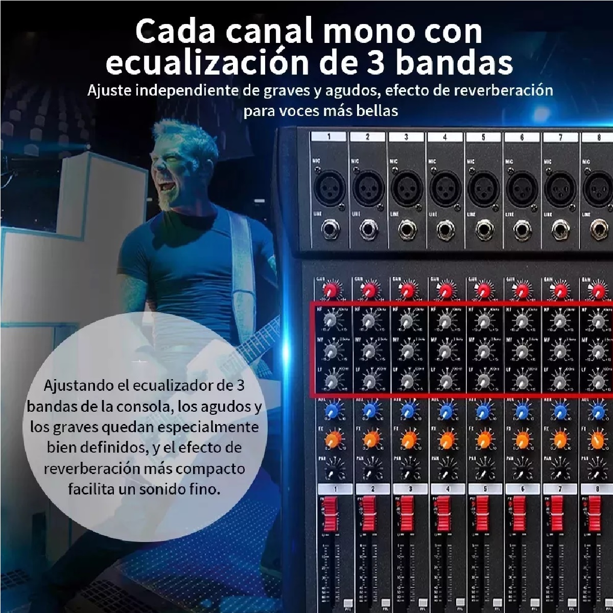 Consola de Mezcla CT-80S 100V/240V