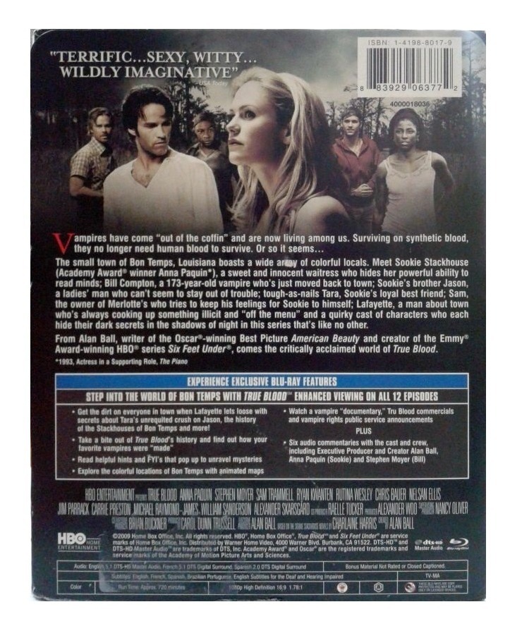 True Blood Primera Temporada 1 Uno Importada Blu-ray