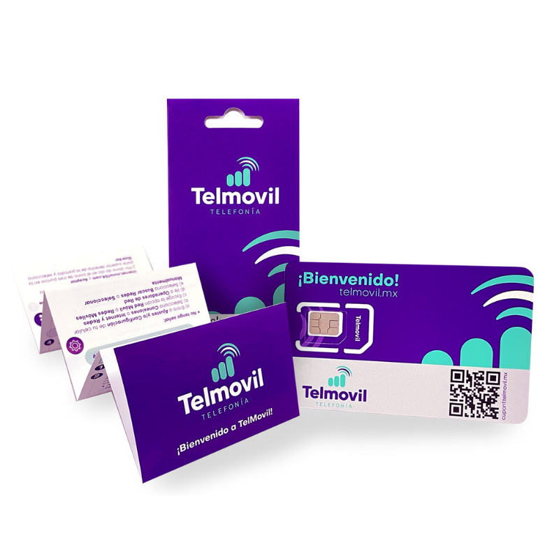 Chip TELMOVIL PAQUETE $200 (30 DÍAS)