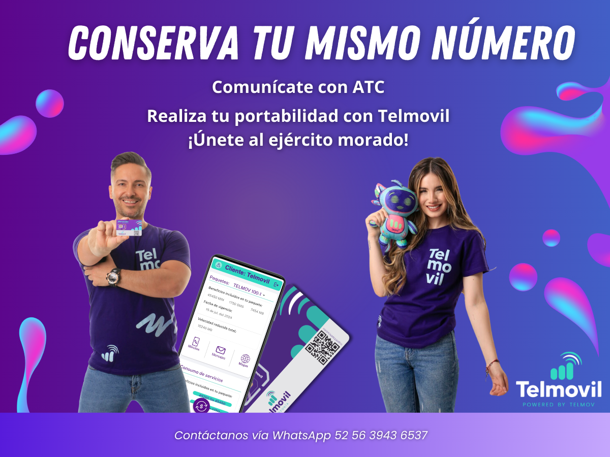 Chip TELMOVIL PAQUETE $200 (30 DÍAS)