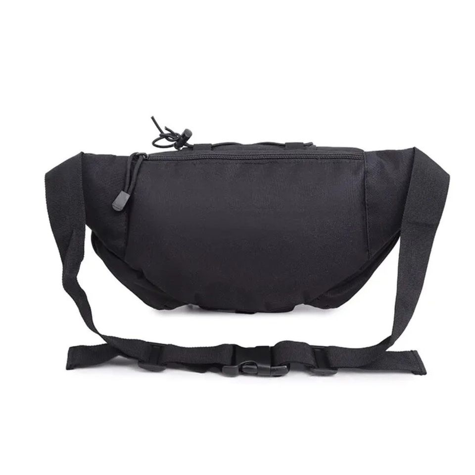 Cangurera bolso mochila táctica negro moto pecho táctico resistente desgaste ciclismo riñonera