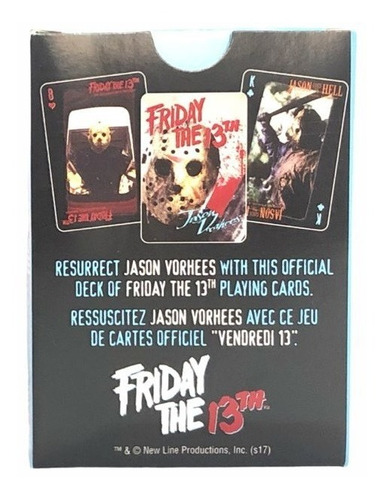 Baraja Mazo Para Poker - Friday The 13th / Jason Voorhees