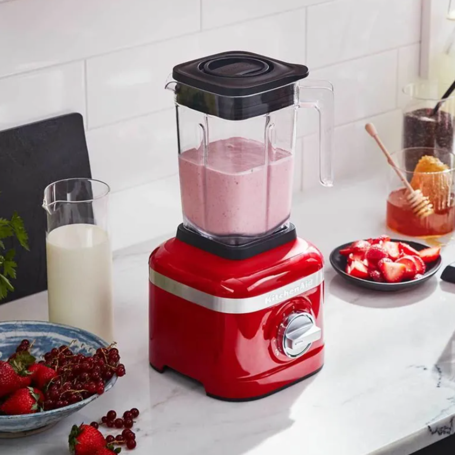 Batidora De Pedestal KitchenAid 4.3L + Licuadora 3 Velocidades 1.4L