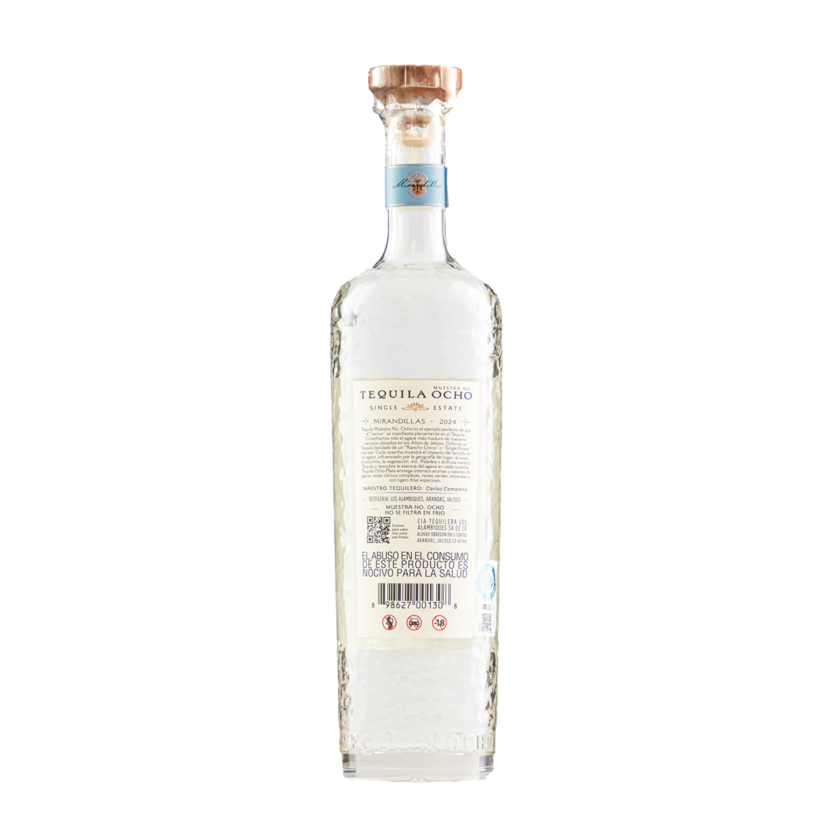 Tequila Ocho Plata Single Estate 750ml