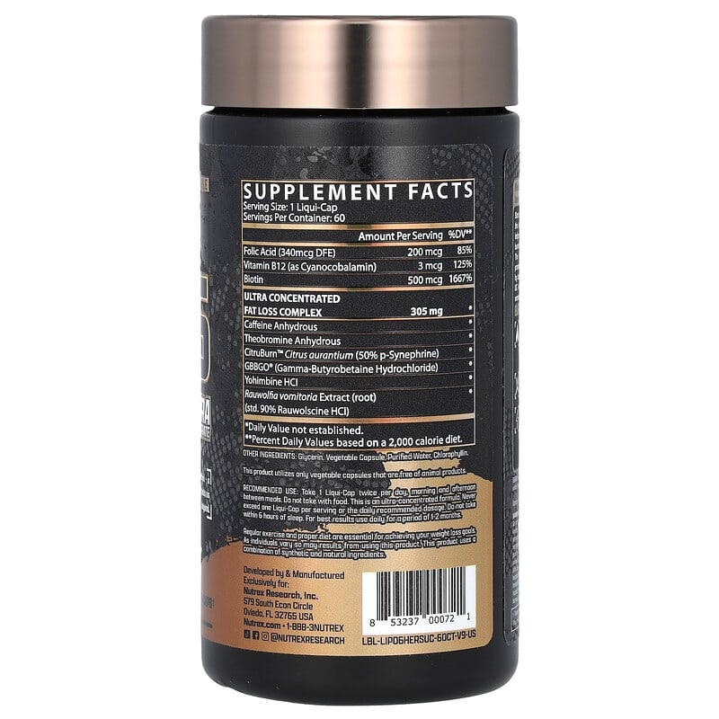 Lipo 6 Black Hers 60 caps Nutrex