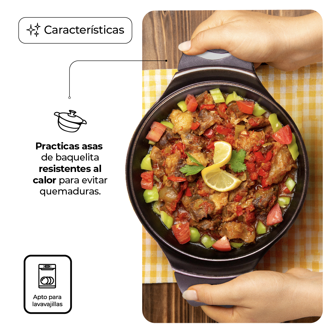 Olla De Cerámica Della 5 Capas Color Rosa 20cm