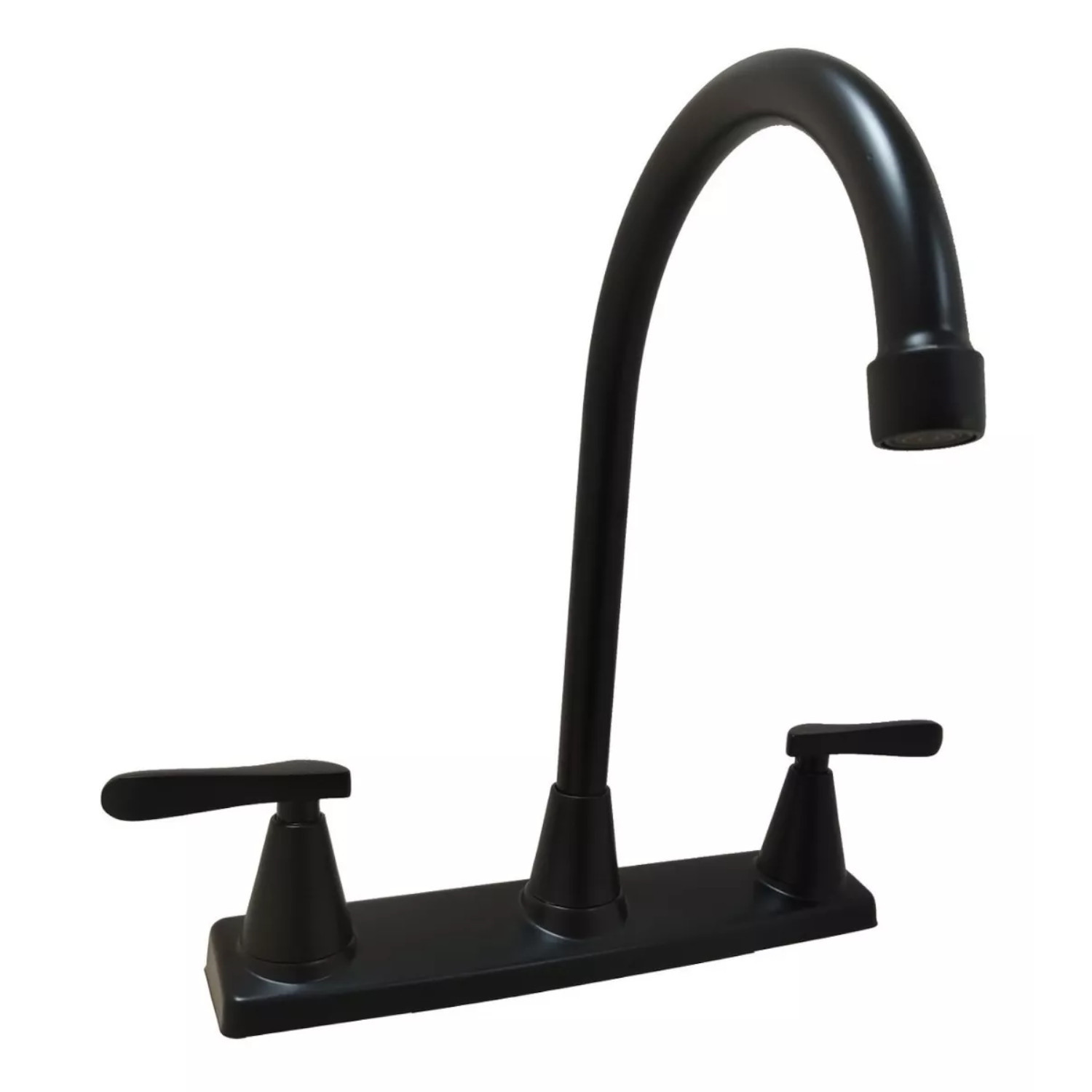 Llave Mezcladora Fregadero O Tarja Cocina Cisne Negro Mate
