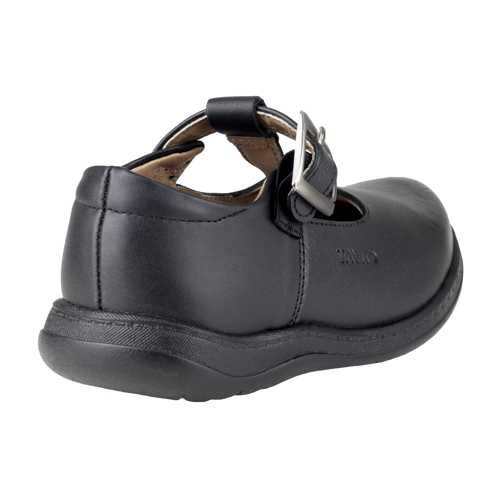Zapatos Escolares Para Niña Vavito Clásicos 770013 Negro De Piel